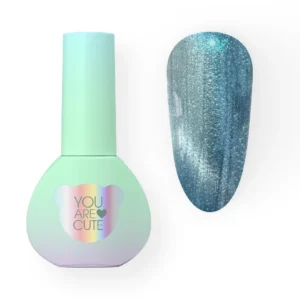 YOUARECUTE Cat Eye flash 112 – Lakier hybrydowy niebieski 5 ml