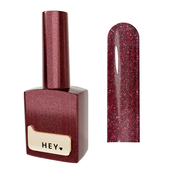 HEYLOVE gel polish CHARMING 15 ml – bordowy odblaskowy lakier hybrydowy 1 HEYLOVE Gel Polish CHARMING 15 ml – Bordowy Lakier Hybrydowy z Efektem Flash