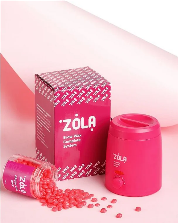 ZOLA Podgrzewacz do wosku 200 ml – różowy | termostat 1–6 | 35 W | do wosku w granulkach i w puszce