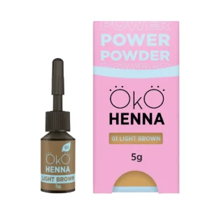 OkO Power Powder 01 Light Brown – henna pudrowa do brwi 5 g