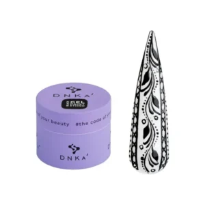 DNKa Gel Paint Ethno Black 5 ml – czarna farba żelowa do zdobień paznokci