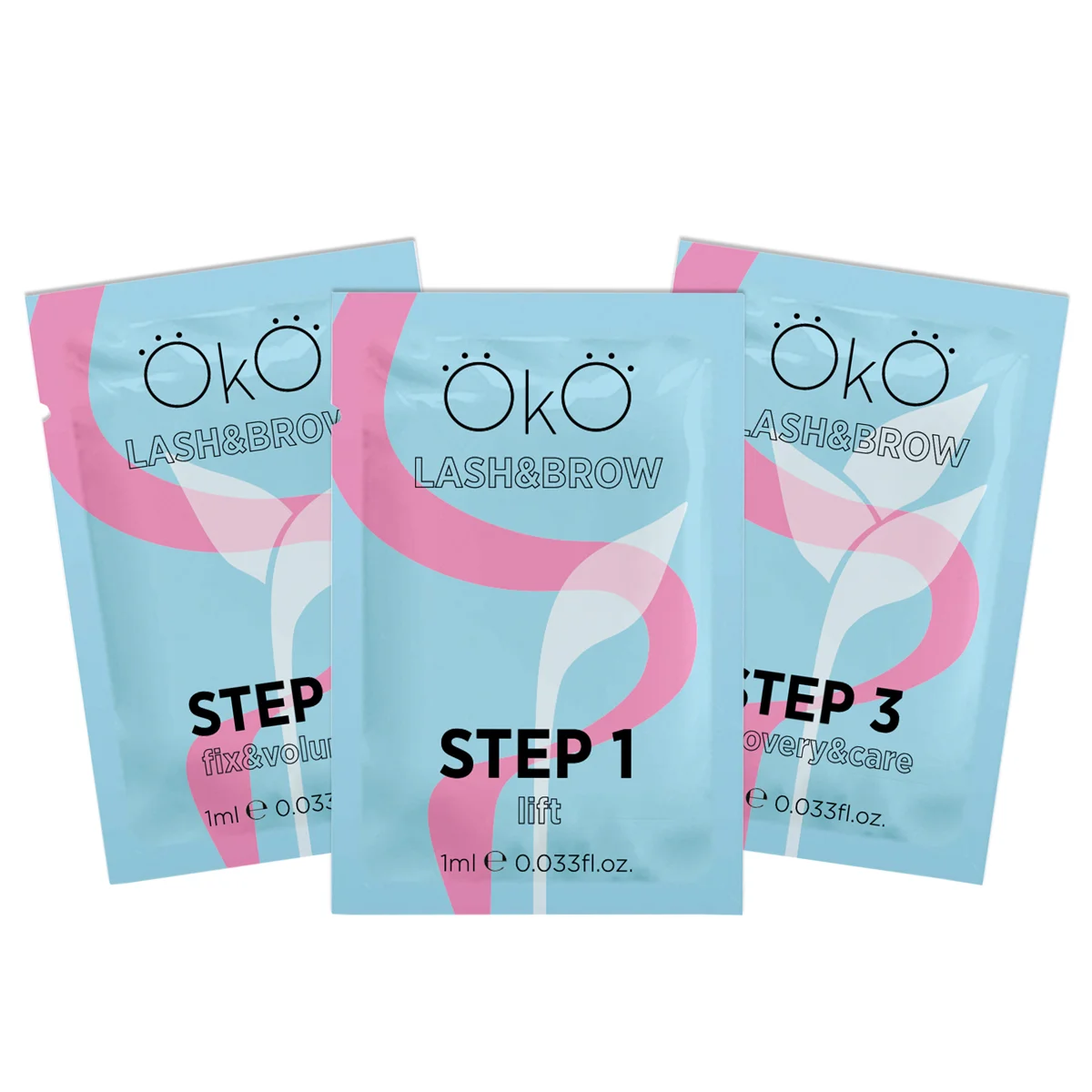 Zestaw środków do laminacji rzęs i brwi OKO 1 a0c18849d7e6176f43f1a24a933c6ec6