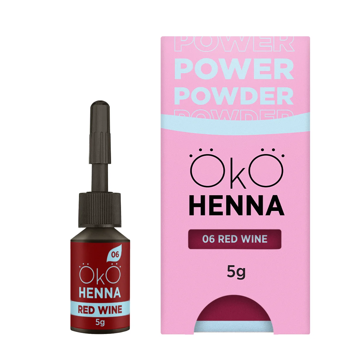 OkO Power Powder 06 Red Wine – henna pudrowa do brwi 5 g 1 OkO Power Powder 06 Red Wine – henna pudrowa do brwi 5 g