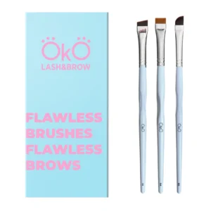 OkO Flawless Brushes Flawless Brows – zestaw pędzli do brwi