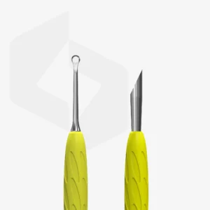 Kopytko STALEKS PQ-11/2Y GUMMY z żółtą silikonową rękojeścią