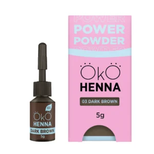 OkO Power Powder 03 Dark Brown – henna pudrowa do brwi 5 g