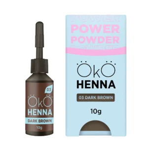 Henna OKO 03 Dark Brown – henna pudrowa do brwi 10 g