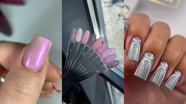 paznokcie z efektem flash w świetle słonecznym